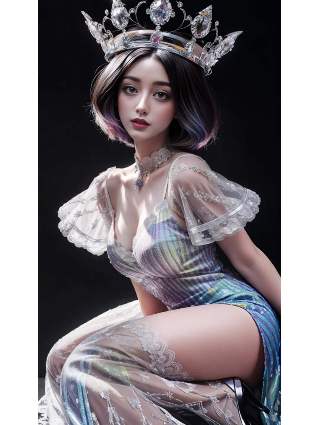 🌈彩虹女神降临！独特魅力无法抵挡！💃