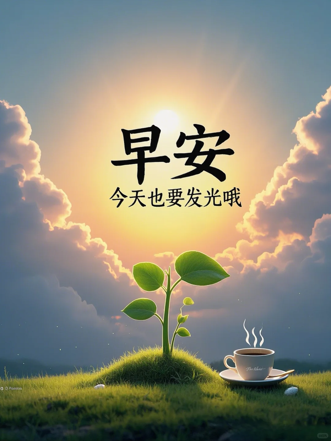 早安图片免费分享，晨光打包了半两清风