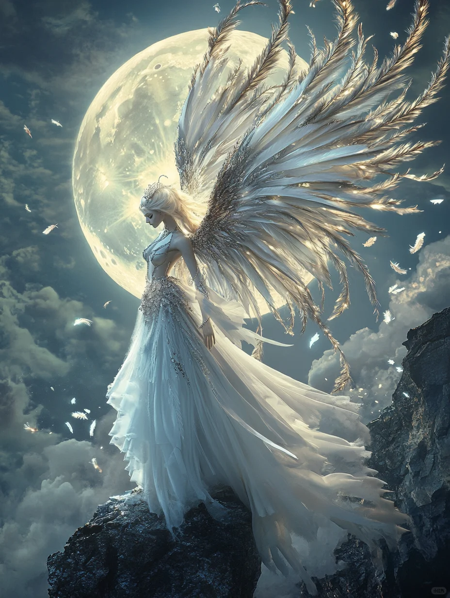 每一根羽毛，都是月光的囚牢。