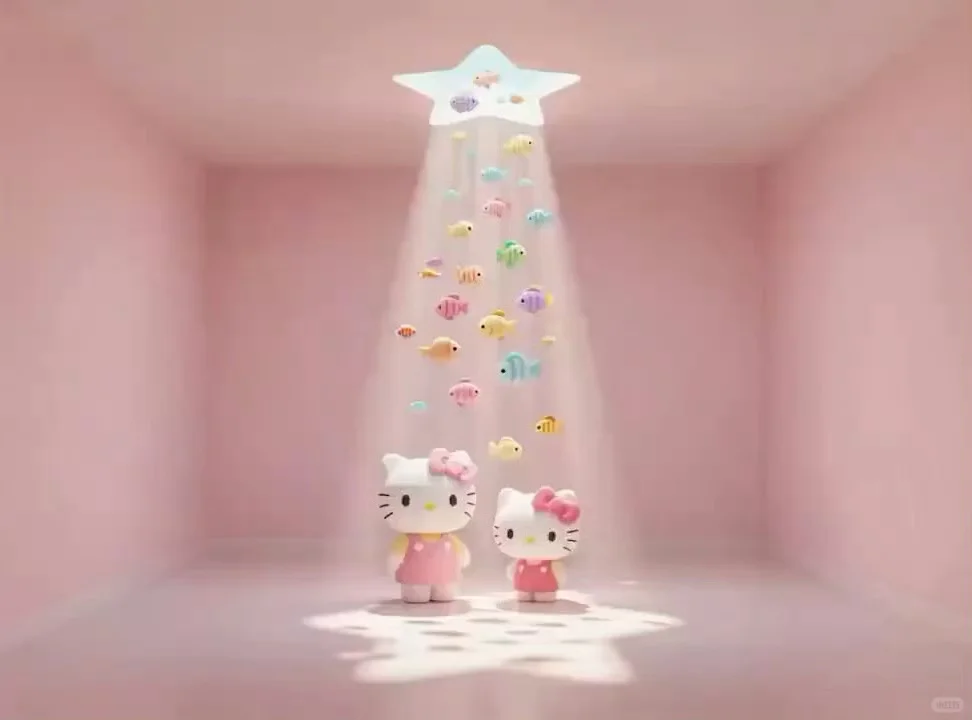 Hello kitty 光影游鱼超清动态壁纸IPad版