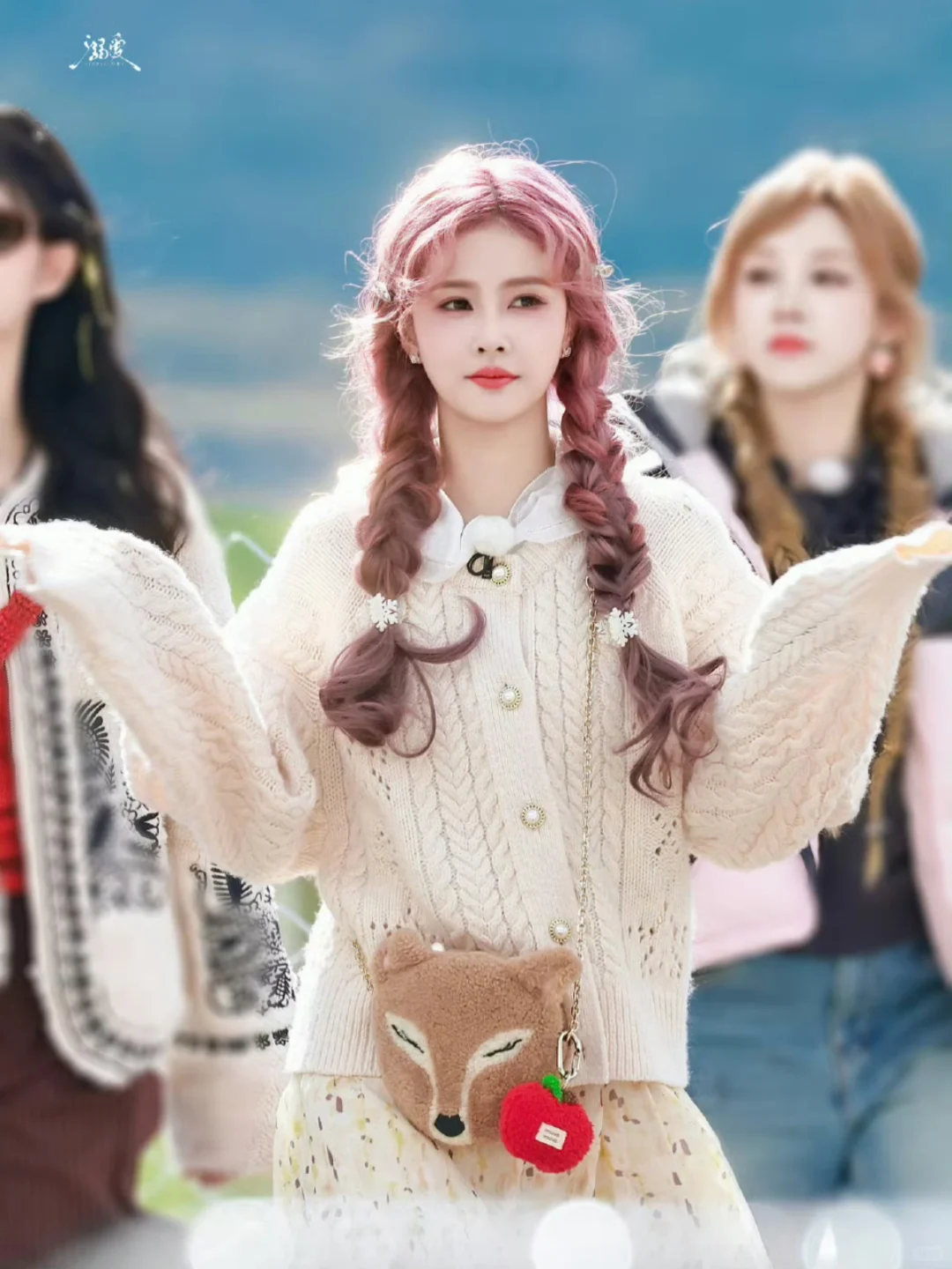 白鹿跑男4套造型，像少女漫一样可爱的女鹅