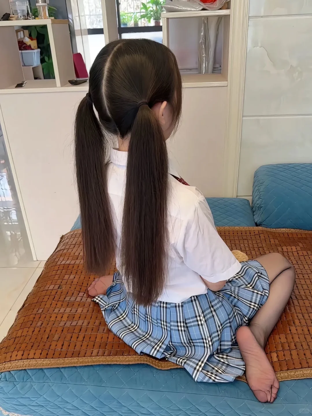 女孩子扎双马尾真的好萌啊~~