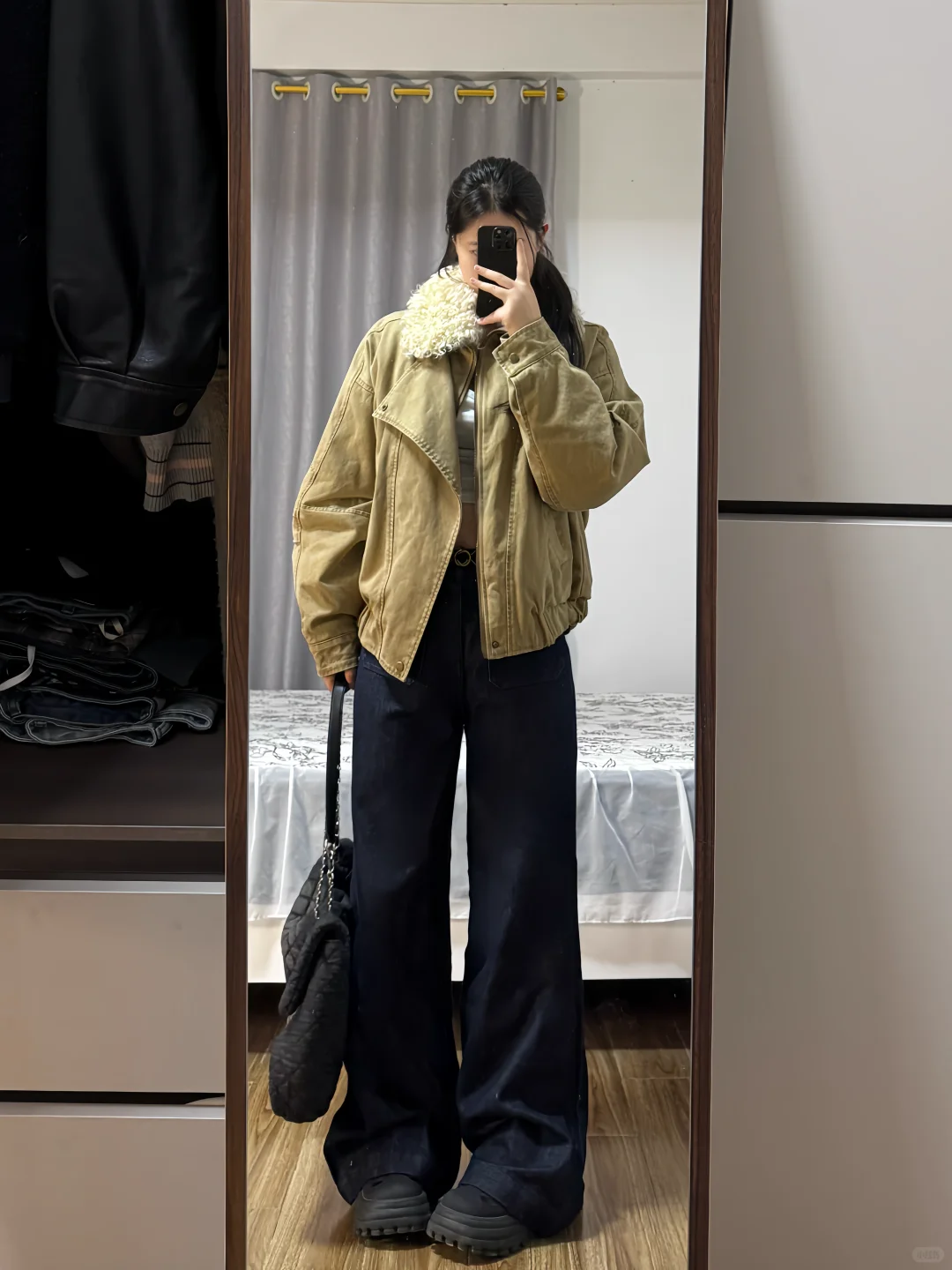 163|115斤 微胖大胆穿！飞行夹克真的好帅！