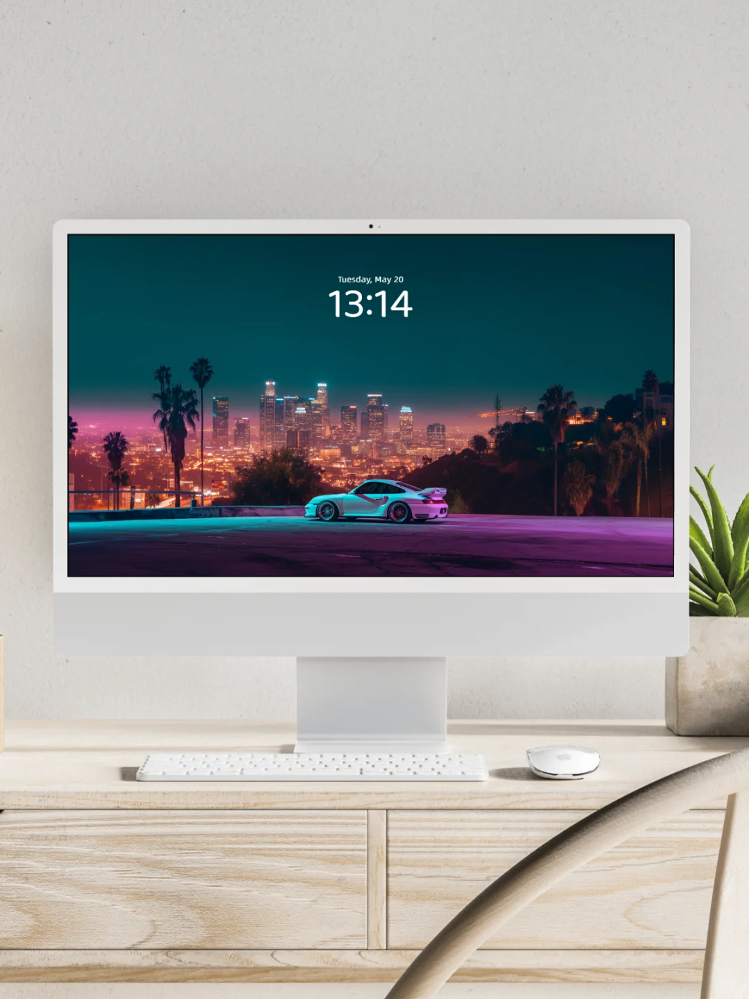 复古车壁纸 l 城市夜景