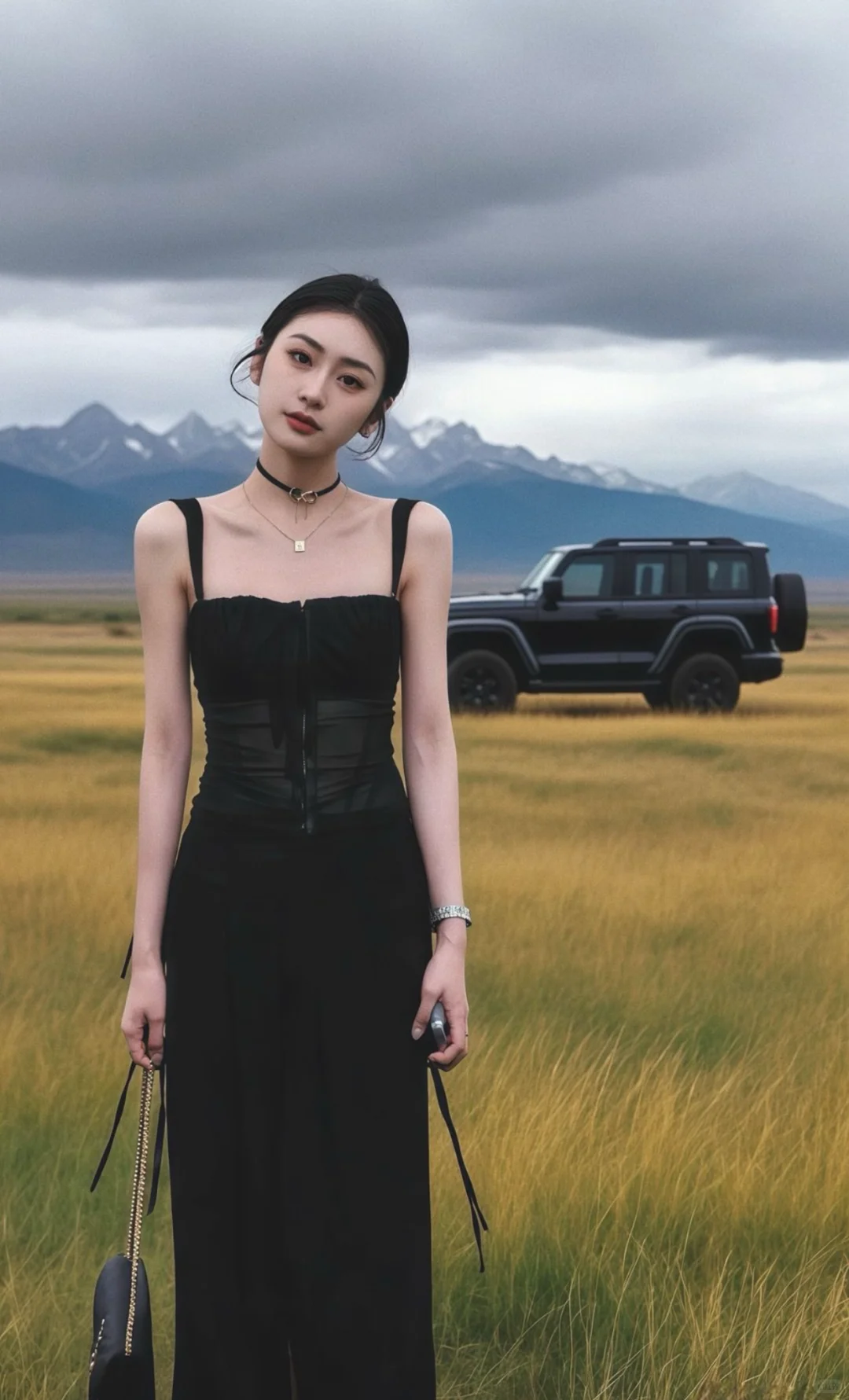 这套黑系穿搭又纯又欲～🖤精致又高级！！