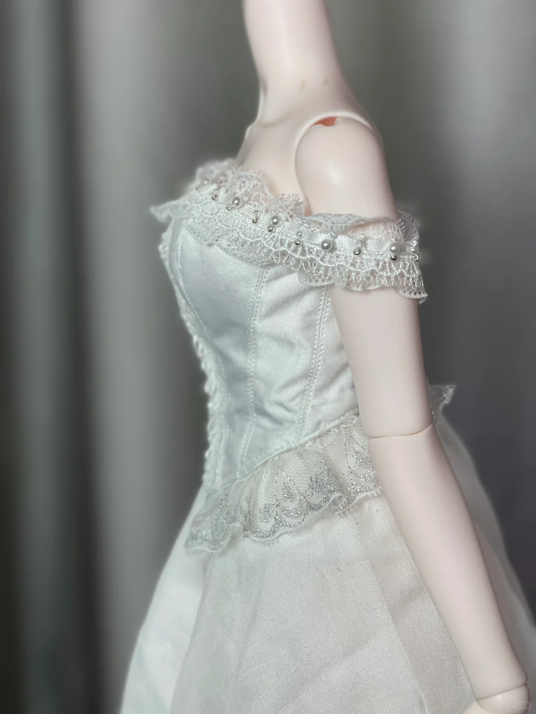 bjd复古胸衣｜白色