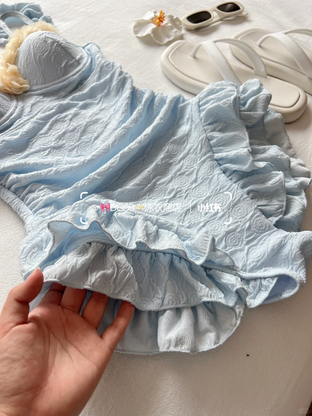 水上乐园的bikini🩵推荐冰蓝色来看实拍哦