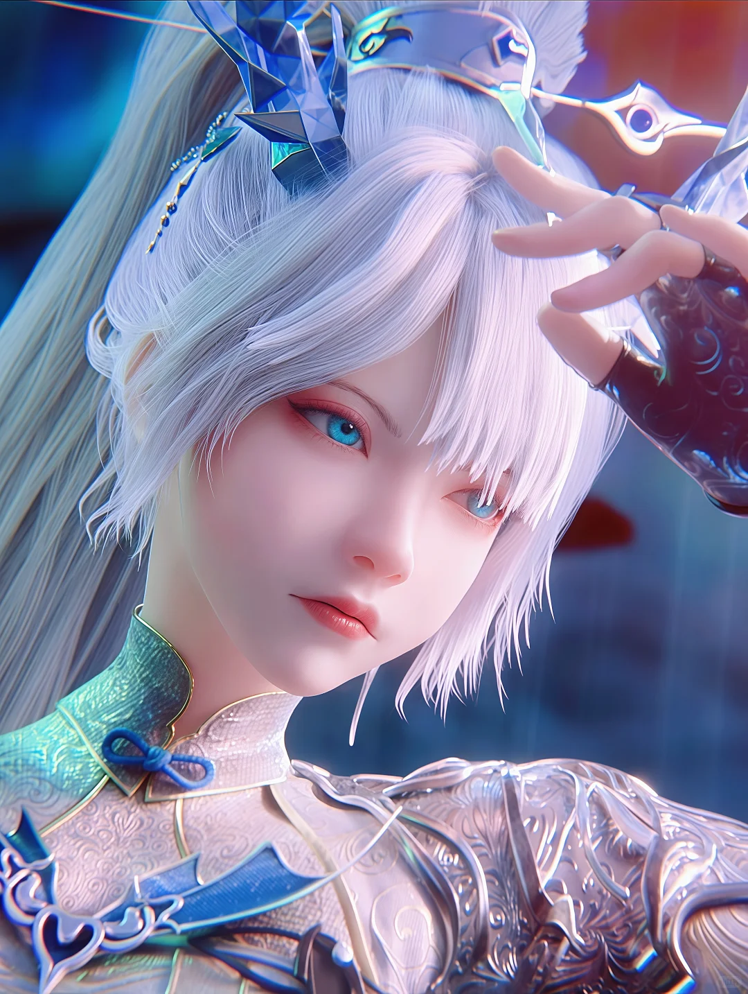 美少女变成御姐了“漱玉”白发高马尾来了！