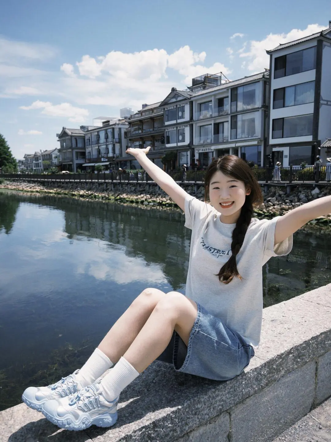 跟着沈月生命力拍照🌊蓝色系丑萌鞋上大分