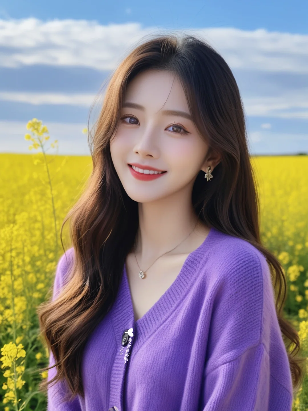 Ai写真🌿🌸风里已经有了春天的味道🎨