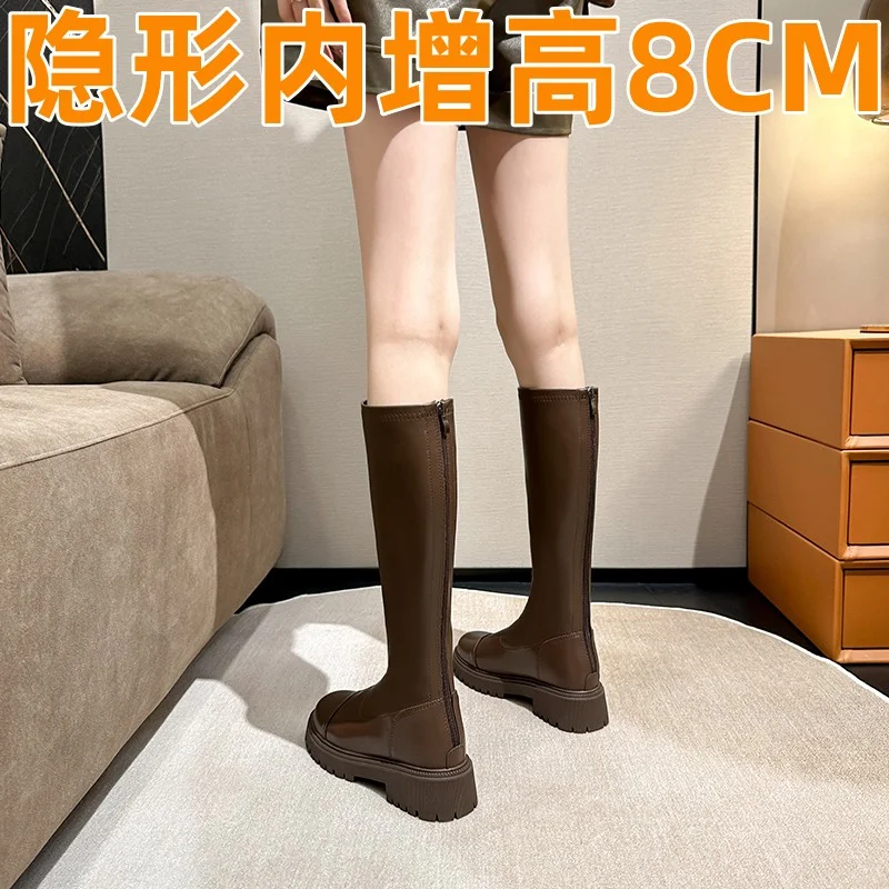 ❄️高筒骑士靴！内增高+显腿细的宝藏