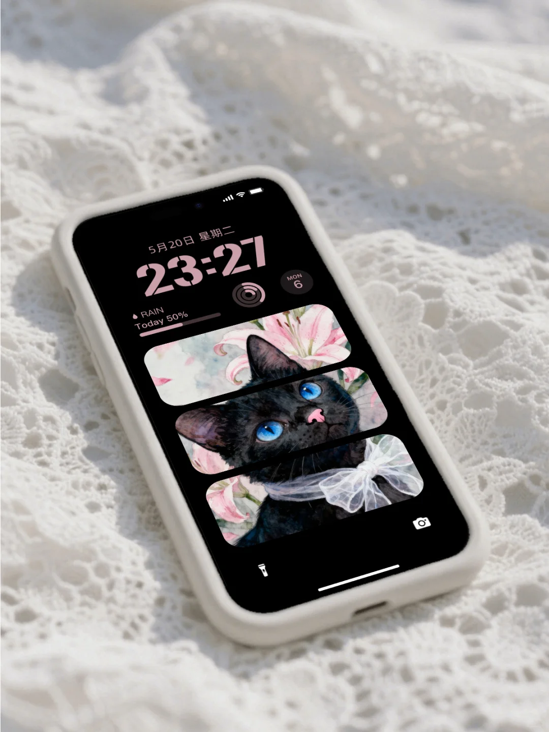 小众水彩猫咪手机壁纸