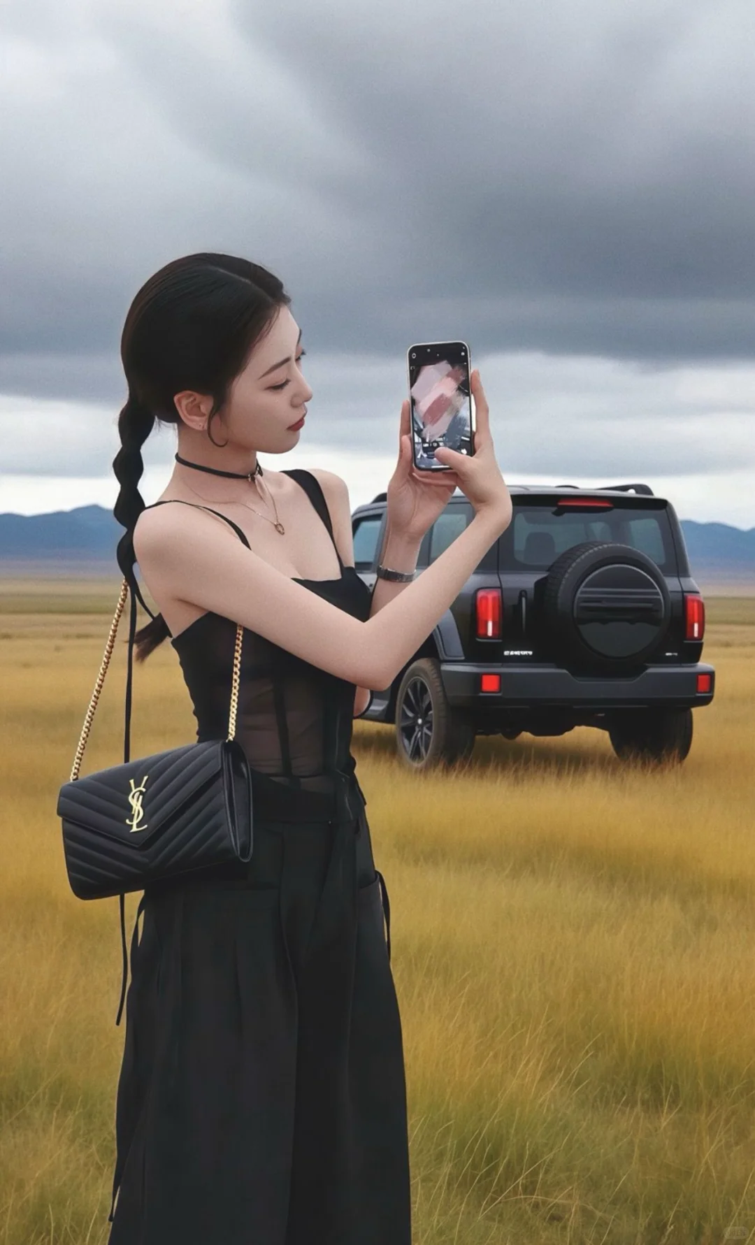 这套黑系穿搭又纯又欲～🖤精致又高级！！