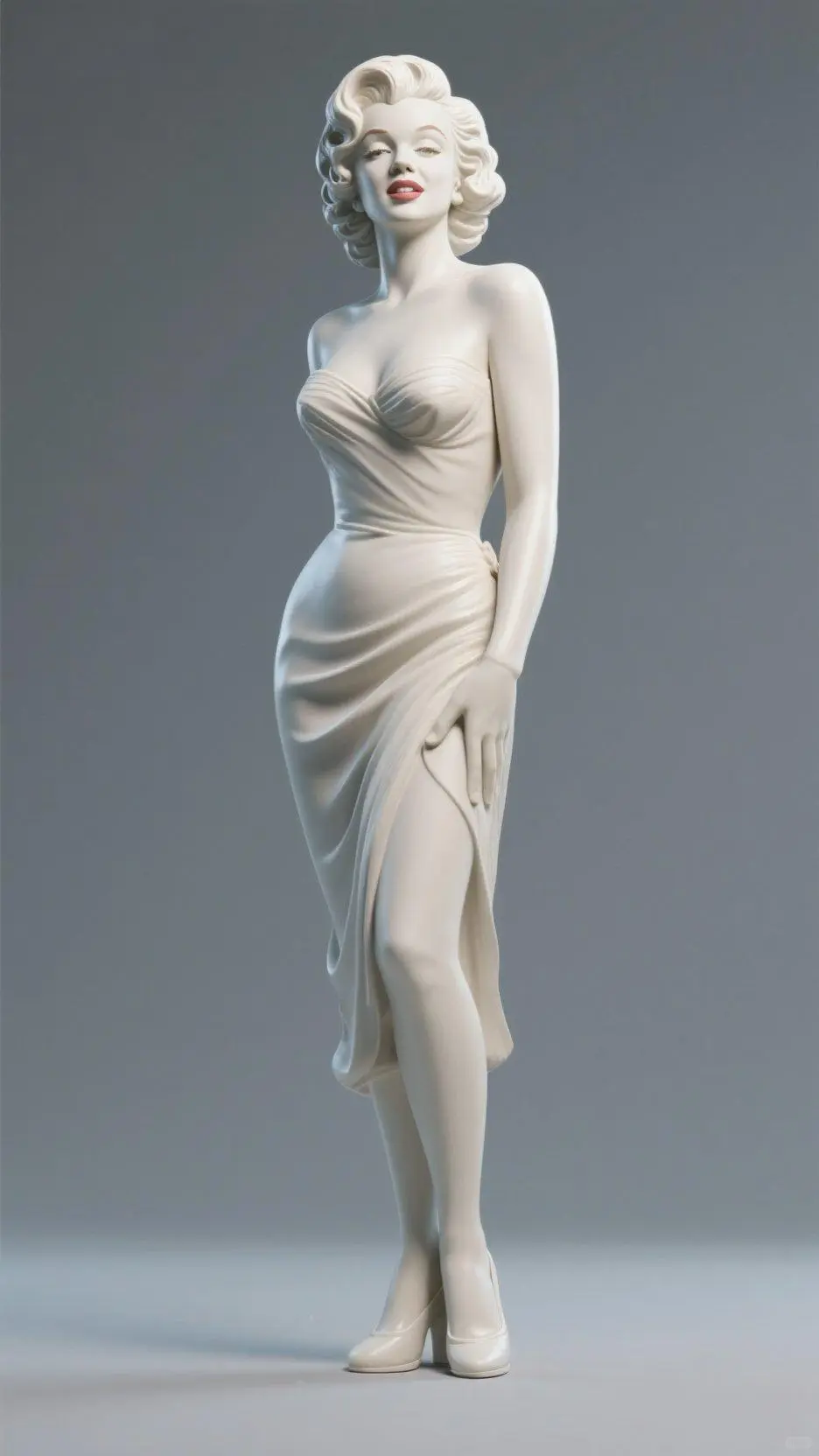 ai设计玛丽莲梦露的雕像，性感的代名词