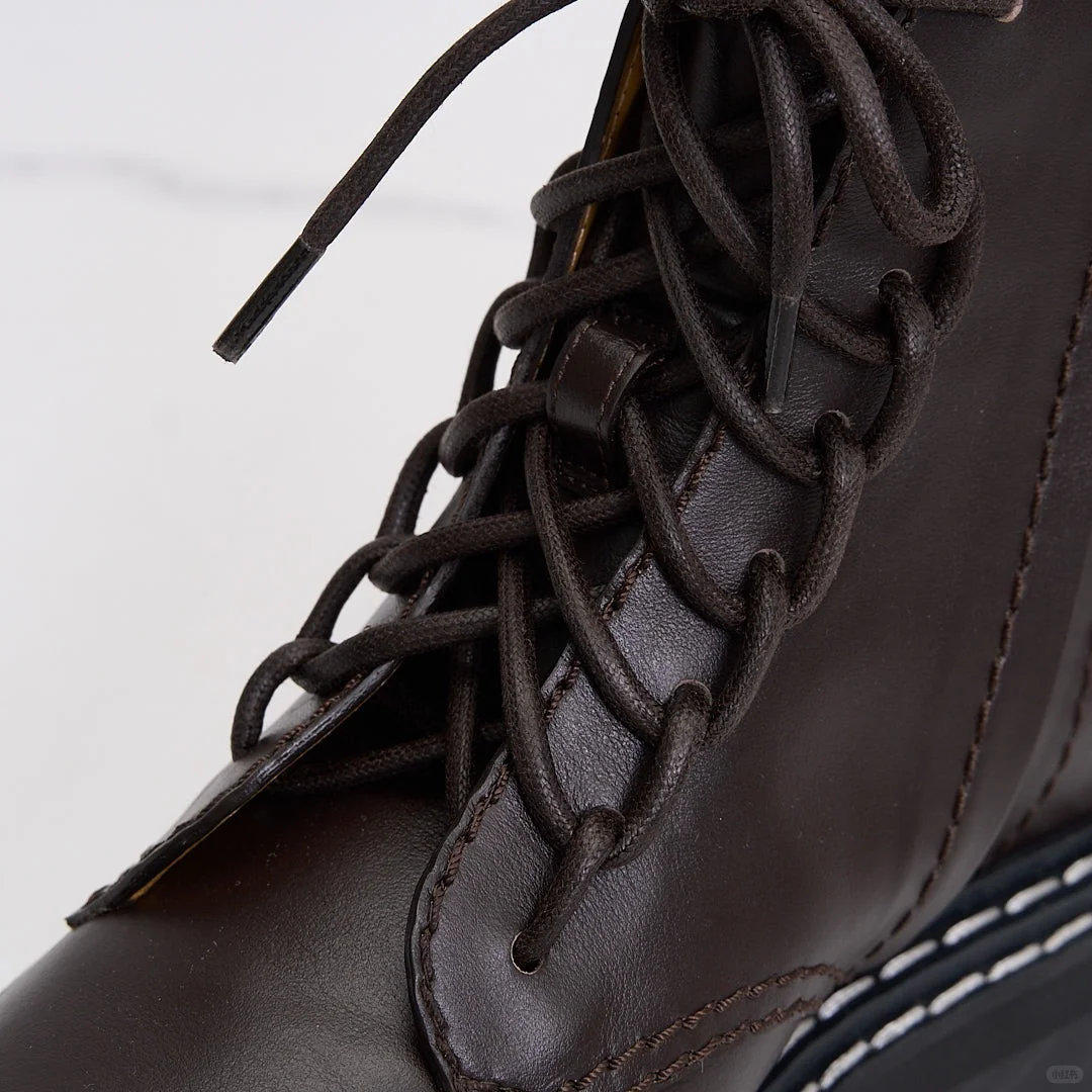 2️⃣折ProenzaSchouler女士英伦风复古马丁靴