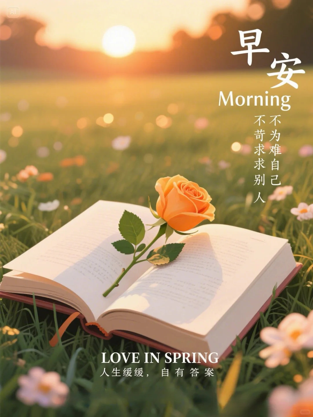 早安图片免费分享，晨光打包了半两清风