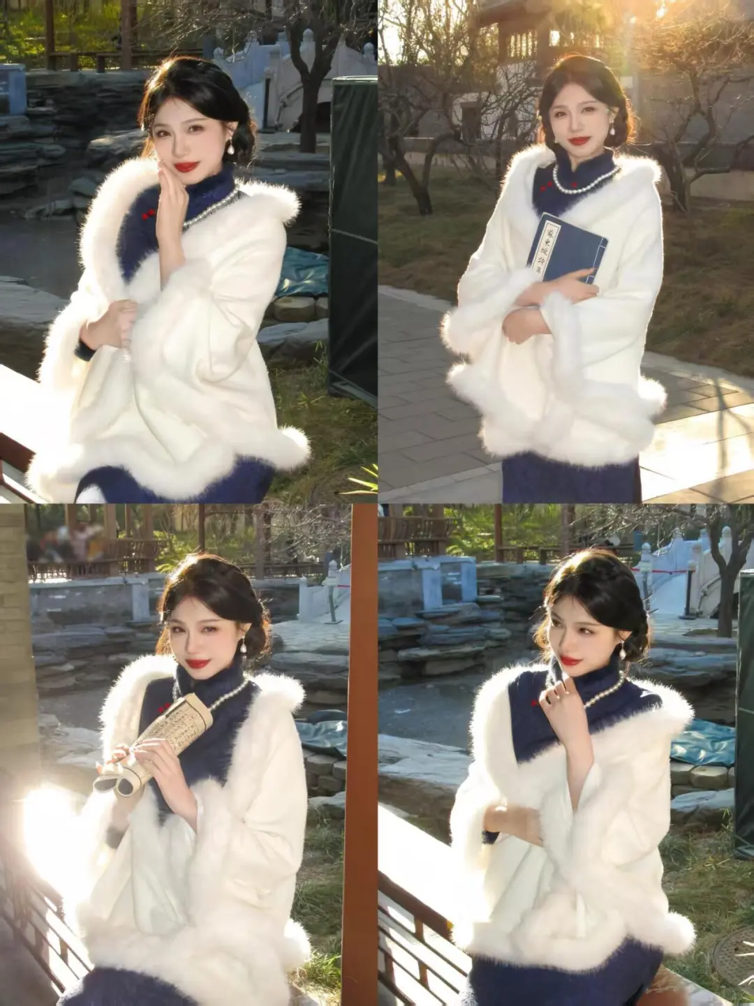 上海豫园❗️最出圈9组秋冬旗袍合集🔥
