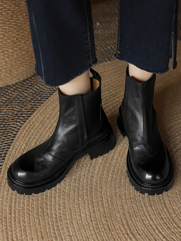 🍂秋日OOTD必备！复古切尔西靴真香