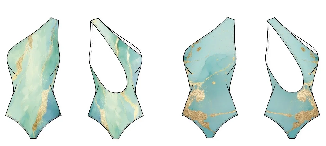 上班不能游泳就画个泳装吧！