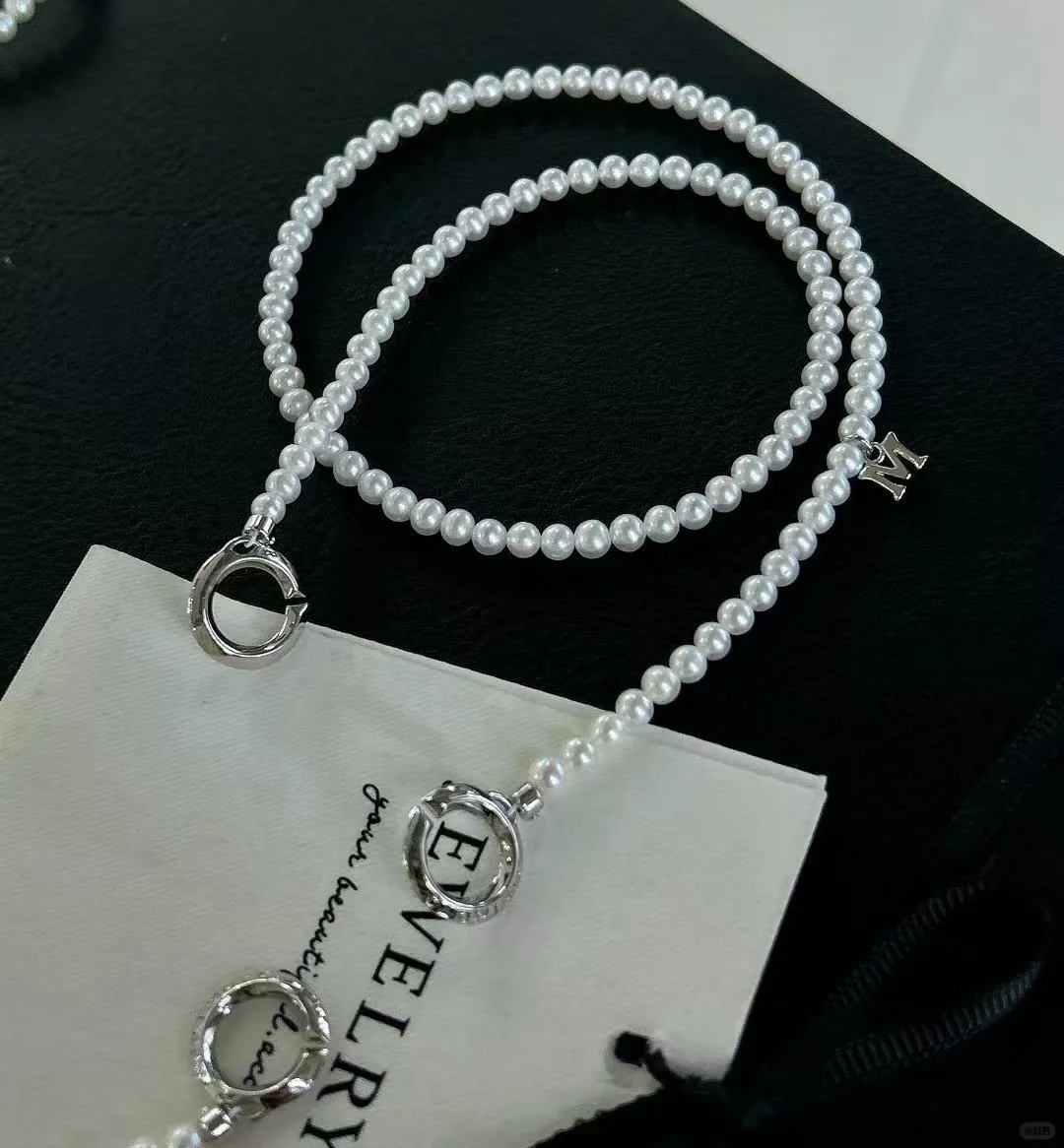 〰️天然淡水💦珍珠环环相扣珍珠项链