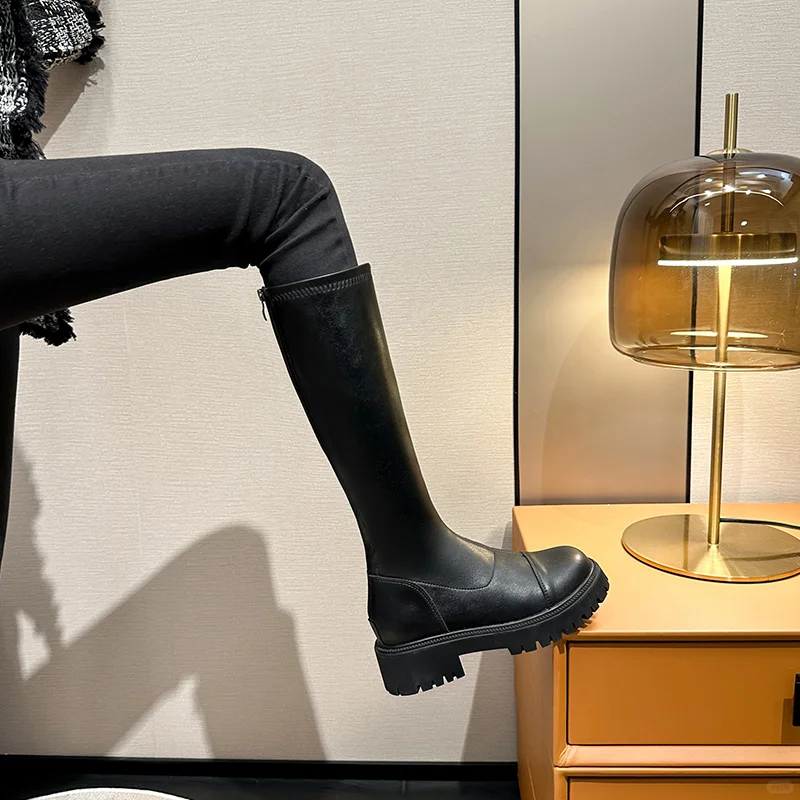 ❄️高筒骑士靴！内增高+显腿细的宝藏