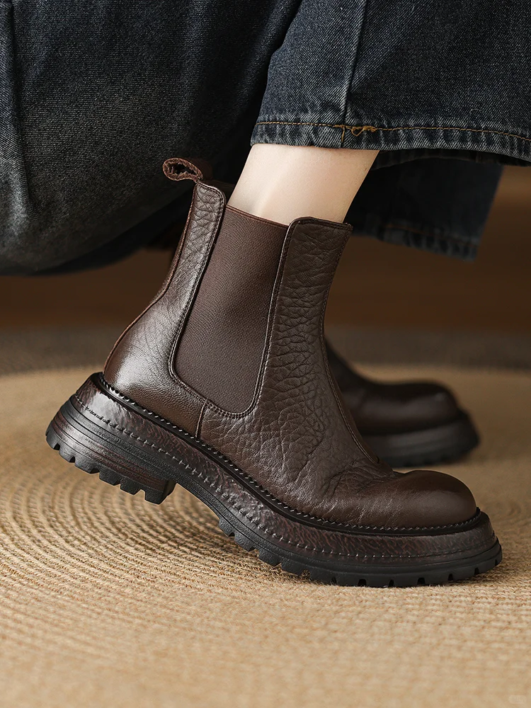 👢复古风切尔西靴，显高又百搭！