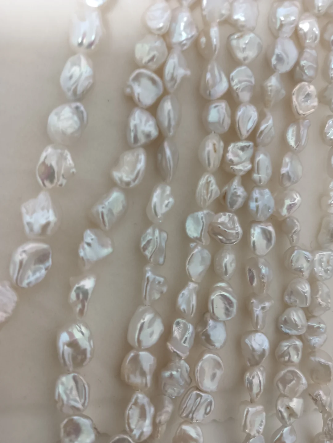 极光碎银子，天然无核淡水珍珠