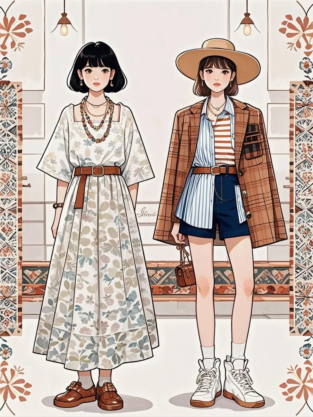 ✨穿越时光的衣橱｜复古女孩的穿搭图鉴✨ 🌼