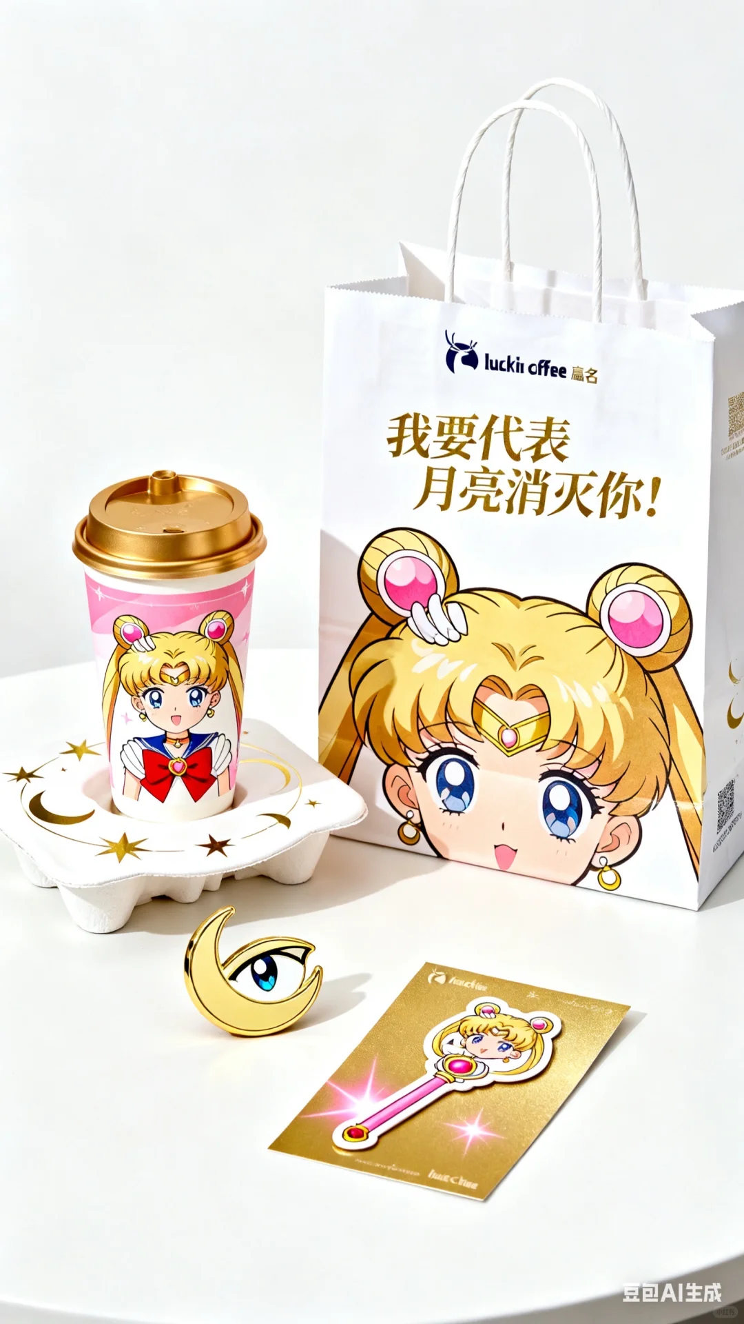 假如瑞幸联名美少女战士