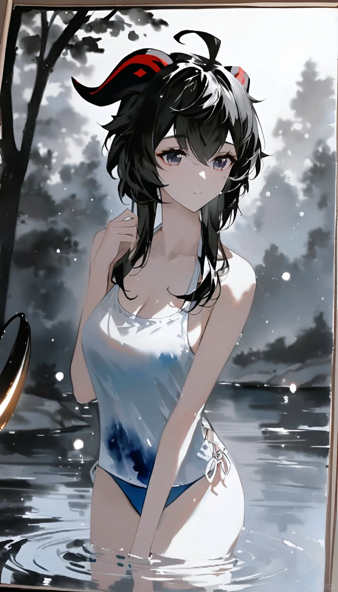 甘雨的泳衣（真爱粉绕道疑似引人不适）