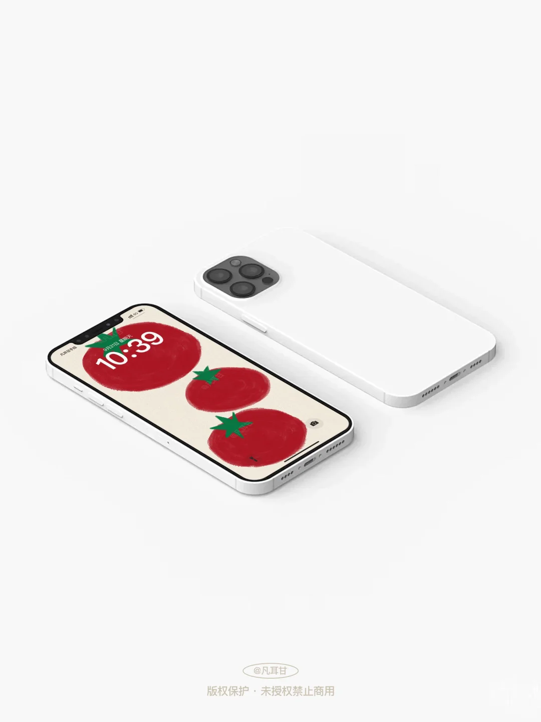 番番茄｜原创插画治愈手机壁纸