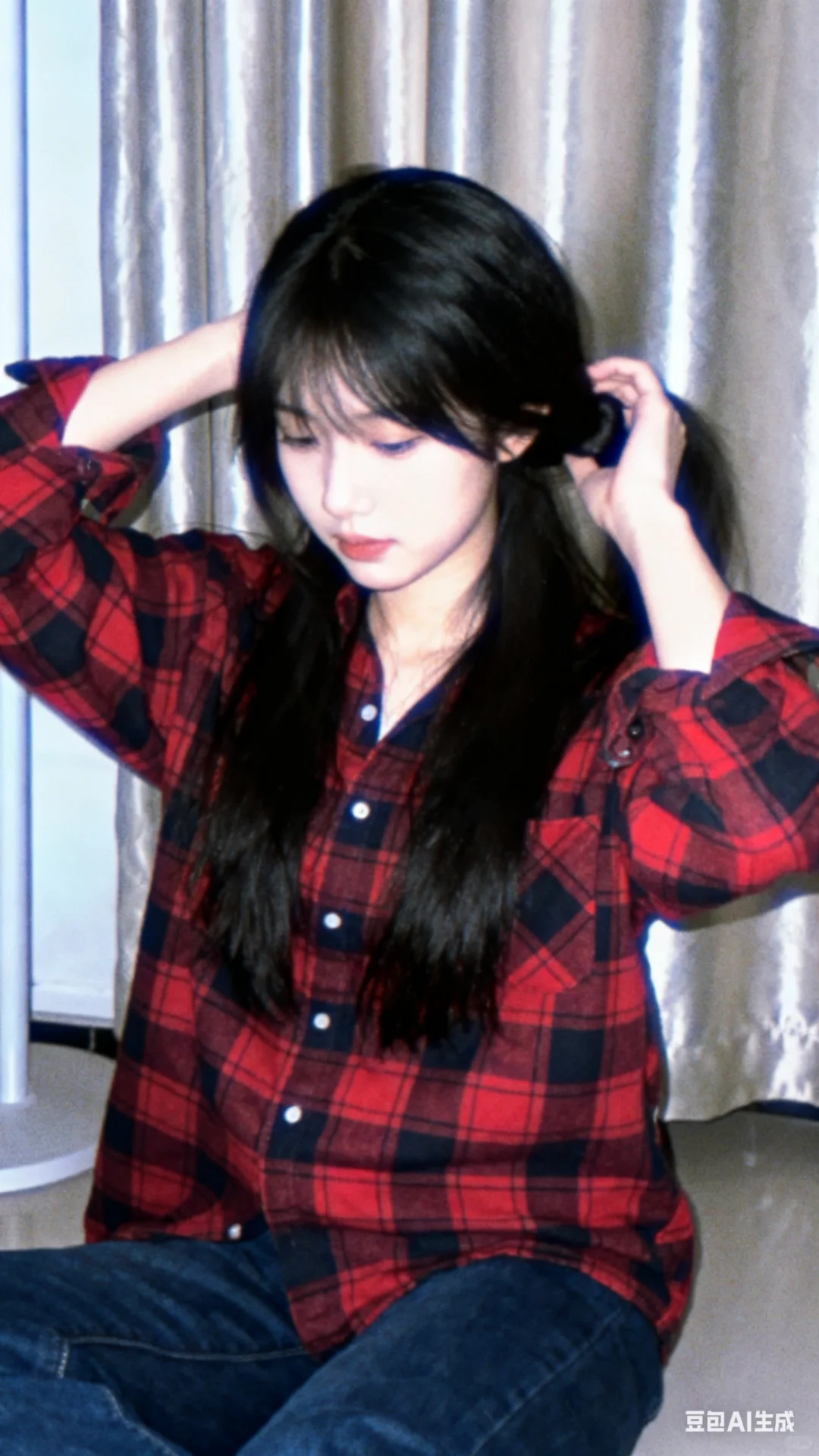 满满青春气息的氛围感美照（AI）