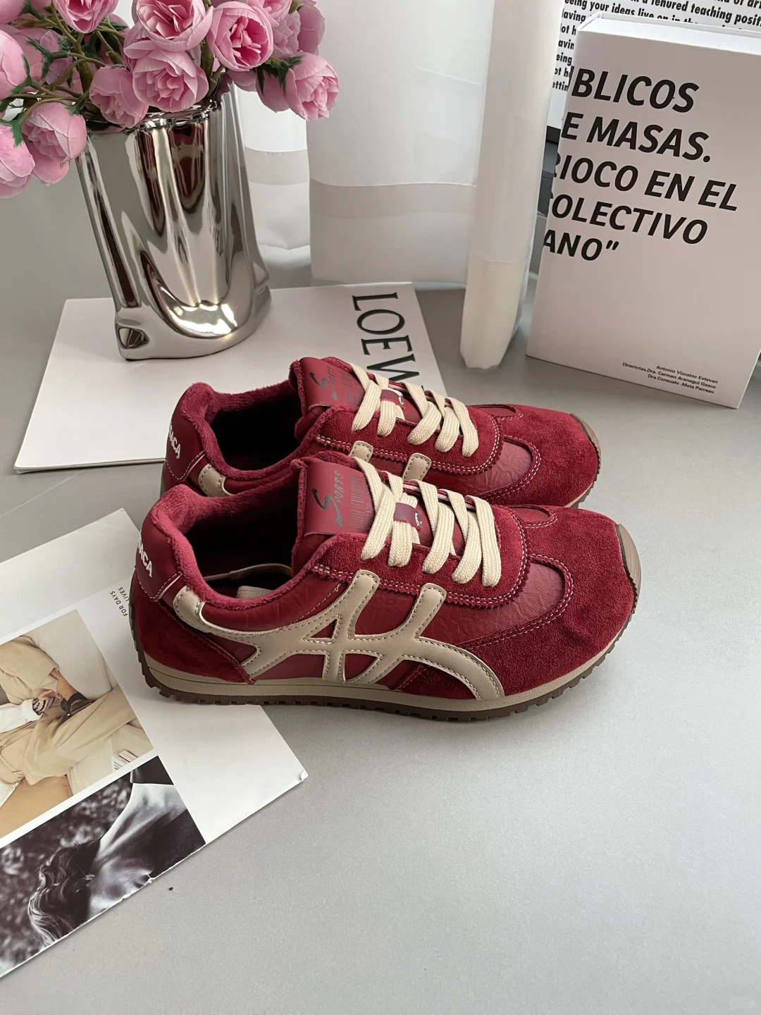 秋冬通勤搭子🍂复古加绒阿甘鞋