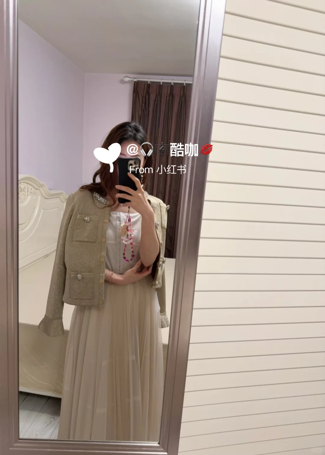 Herlipto | 微光泽柔软吊带连衣裙