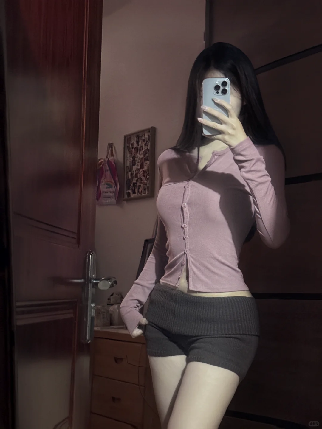 是我喜欢的灰粉色诶！！💗