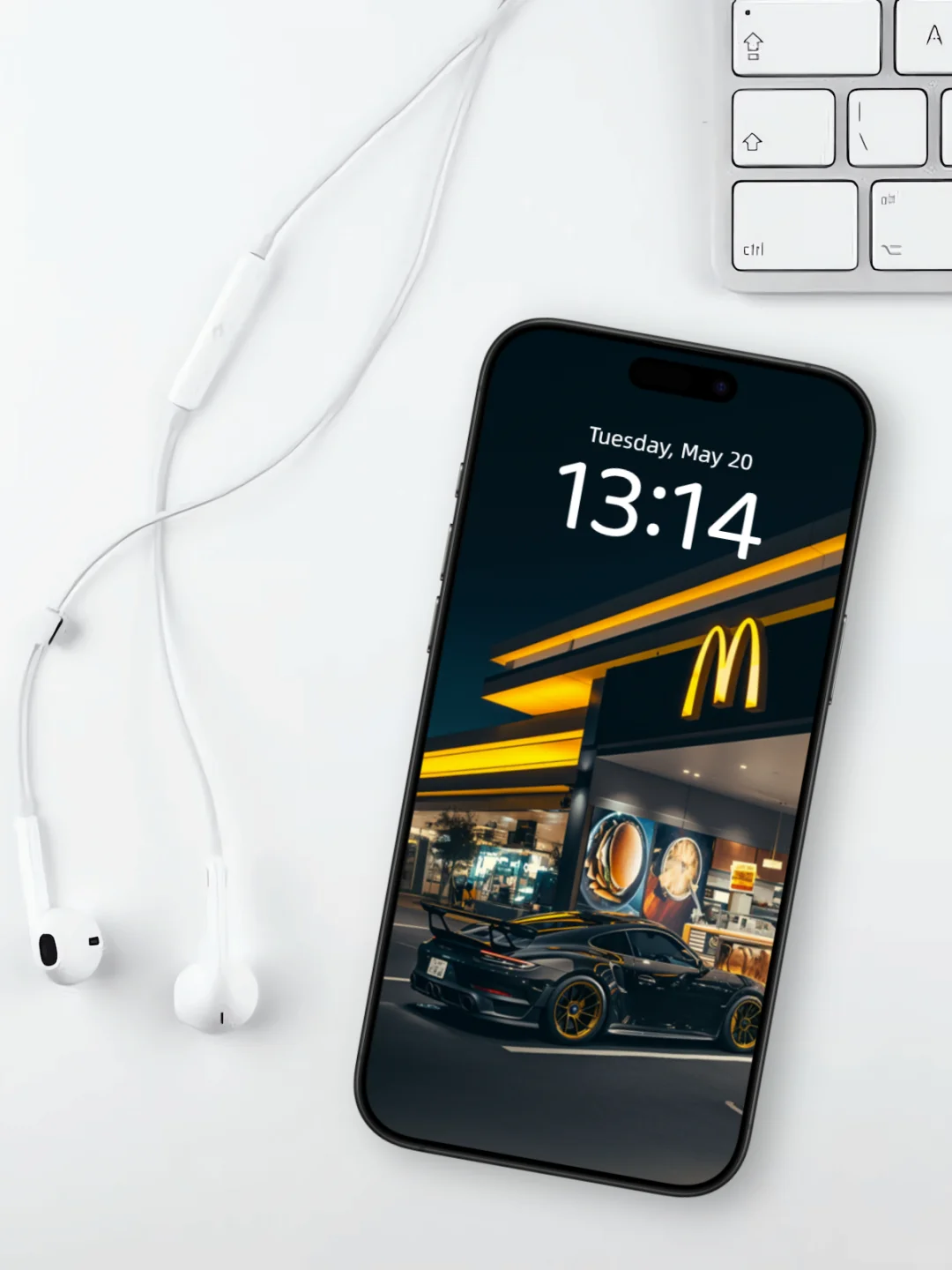 跑车壁纸 l 麦当劳夜景