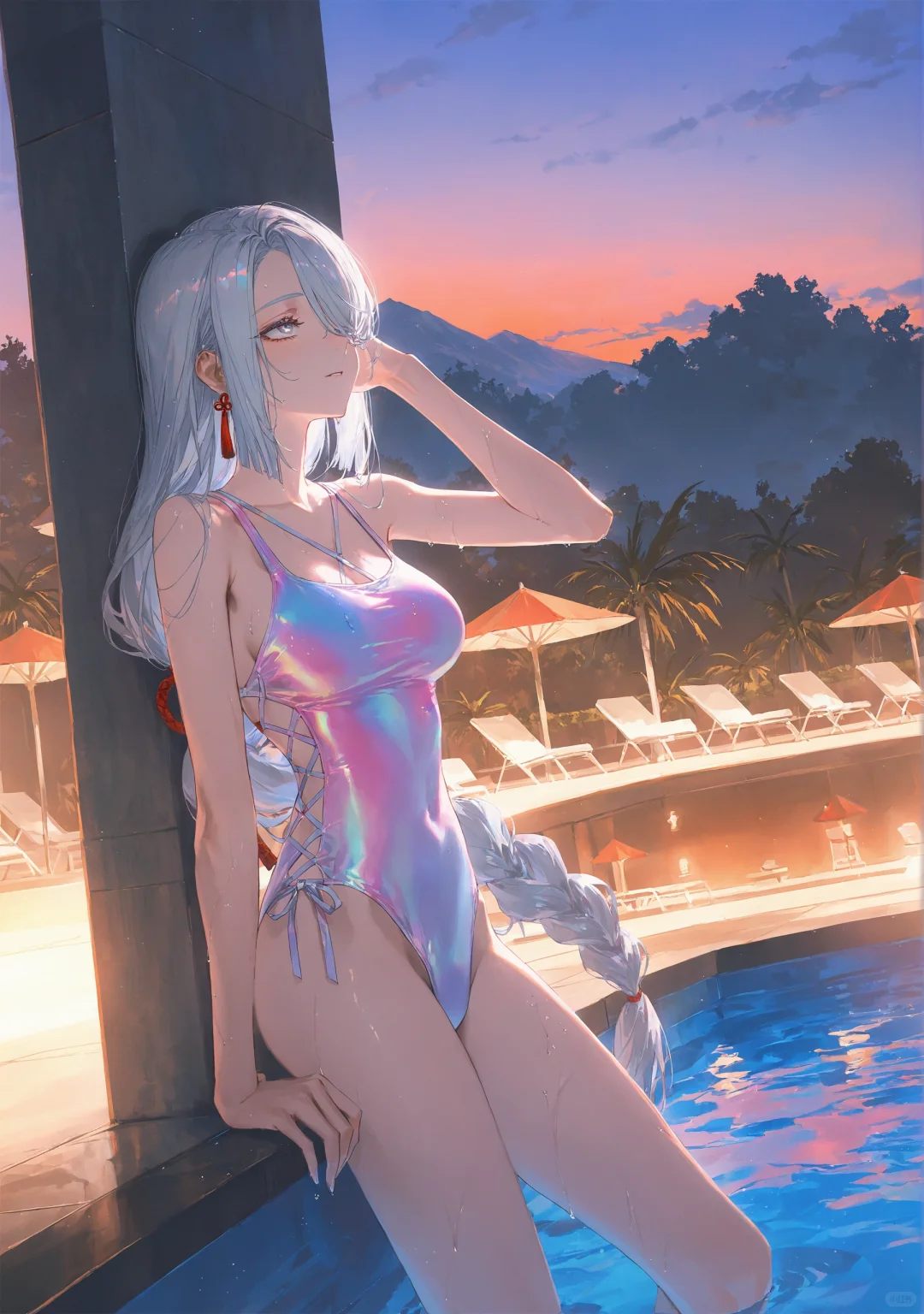 泳池申鹤 你要一起来玩吗？