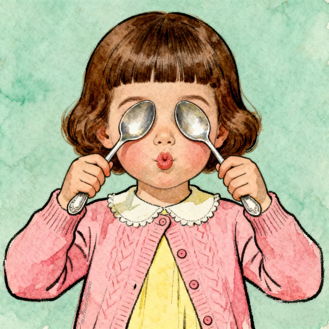 可爱复古头像｜女孩子的小小心思