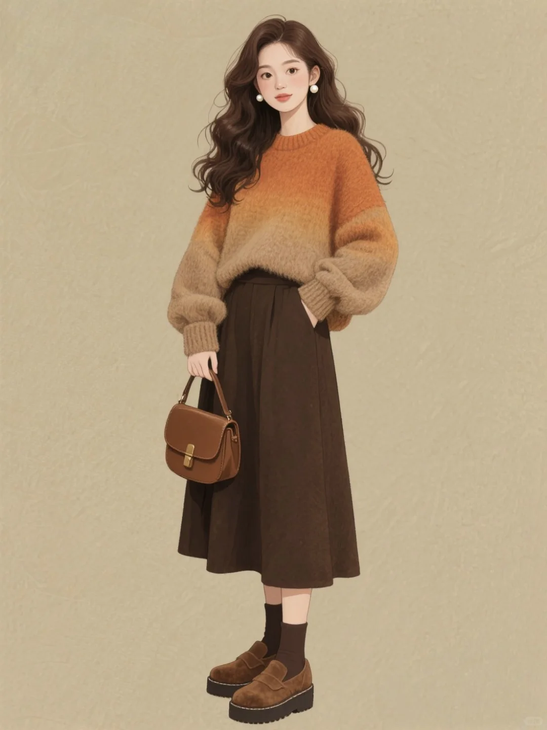 把落日余晖穿在身上