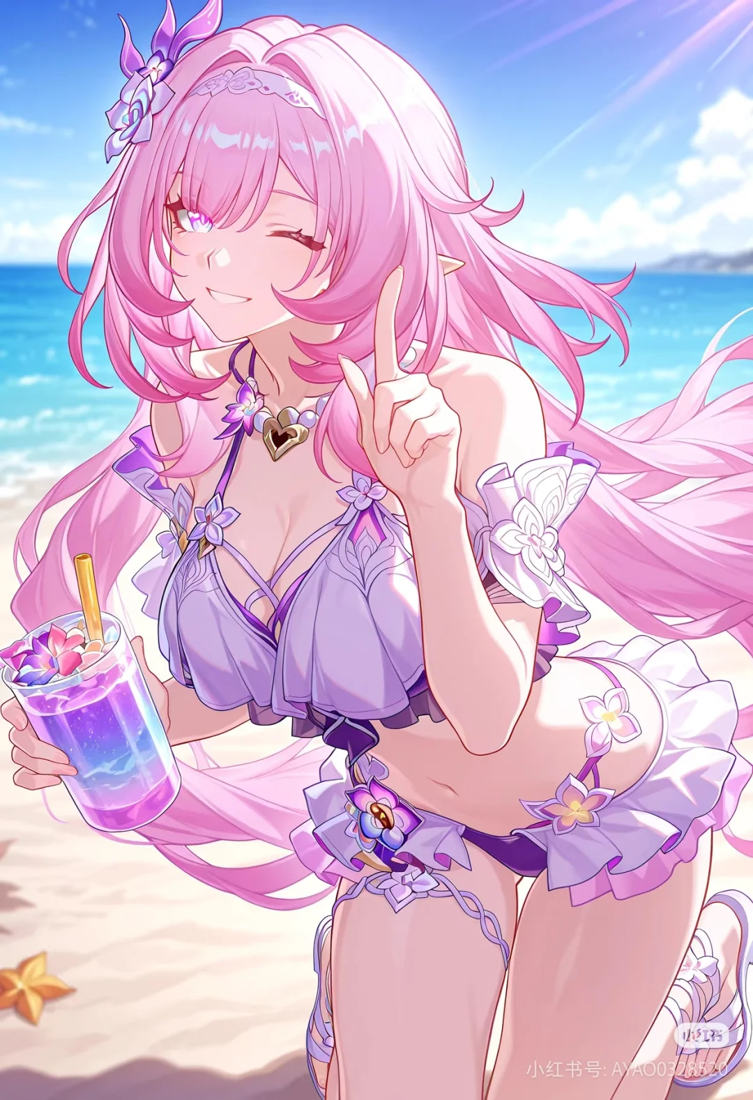 泳装昔涟美图壁纸分享