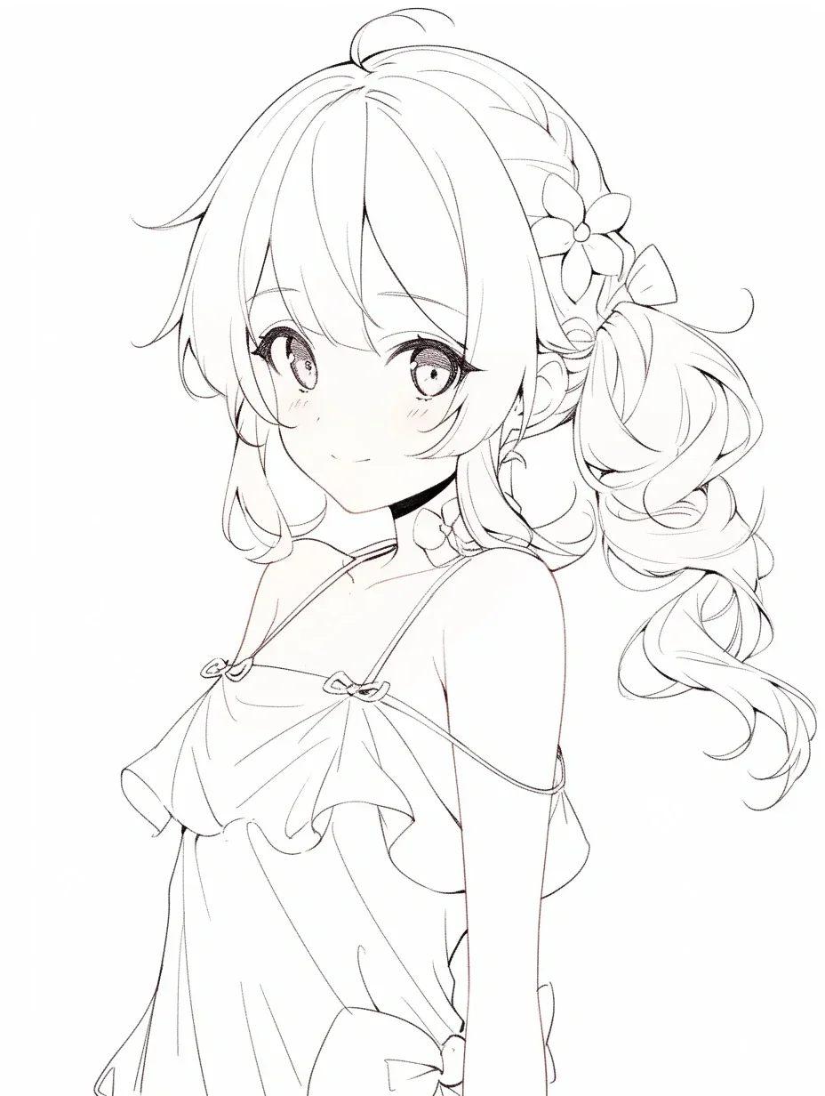 人物临摹线稿参考