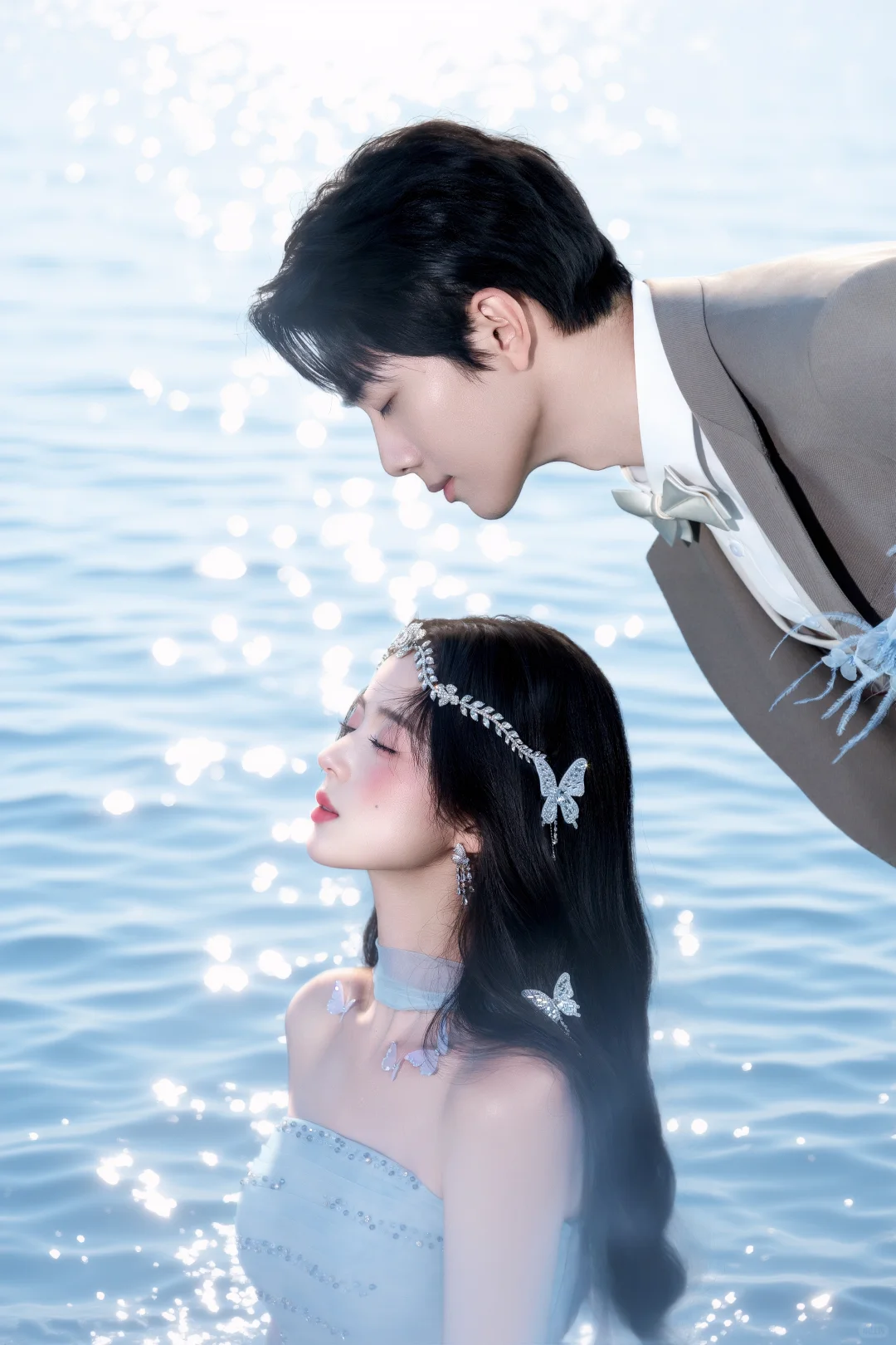 谁还没拍白鹿同款婚纱照🌊湖光仙纱超治愈