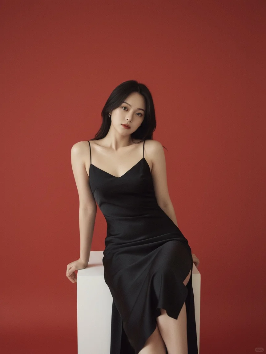 Nano Banana生成法式红墙写真（附提示词）