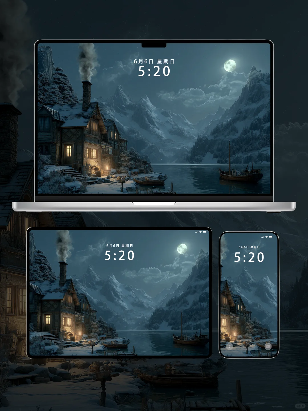 5K超清壁纸｜雪夜迷魂