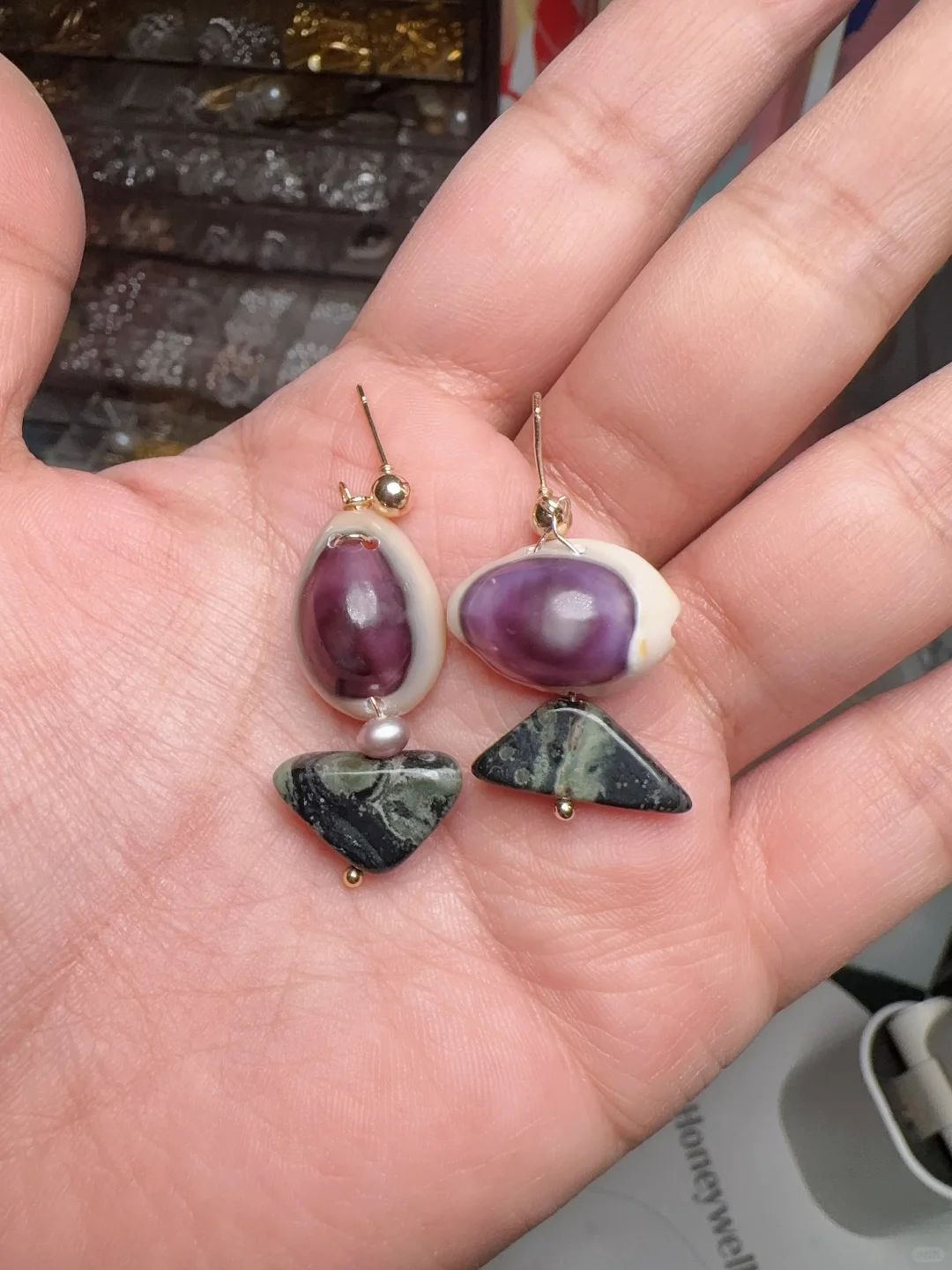 最近又沉迷了 入手作天然彩宝珍珠饰品坑