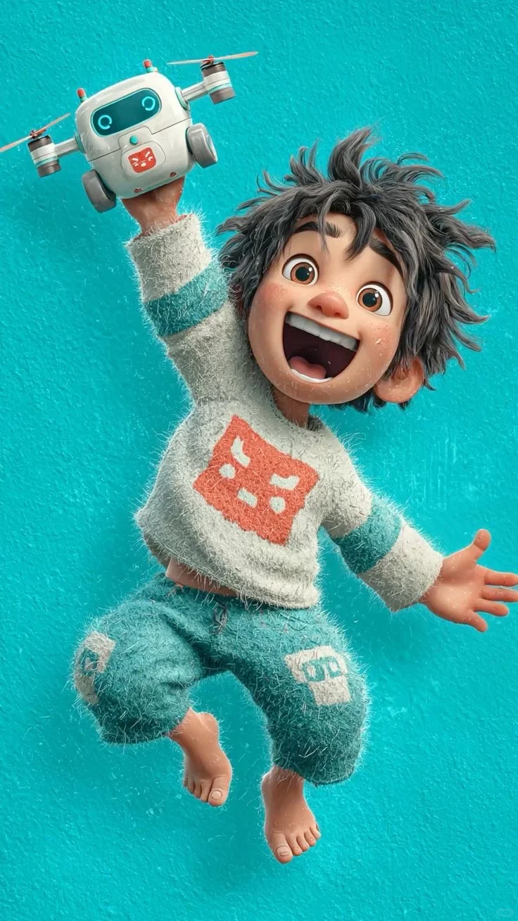 适合苹果安卓所有手机的壁纸可爱卡通少年