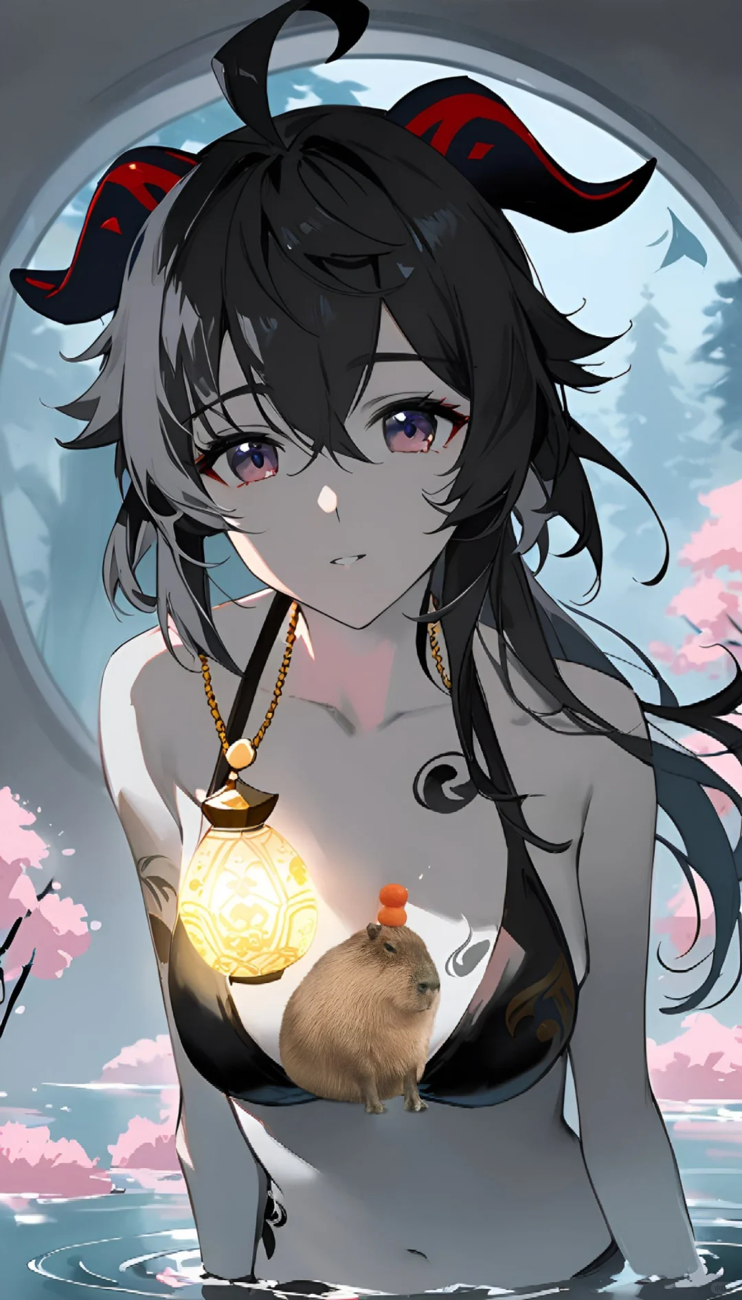 甘雨的泳衣（真爱粉绕道疑似引人不适）