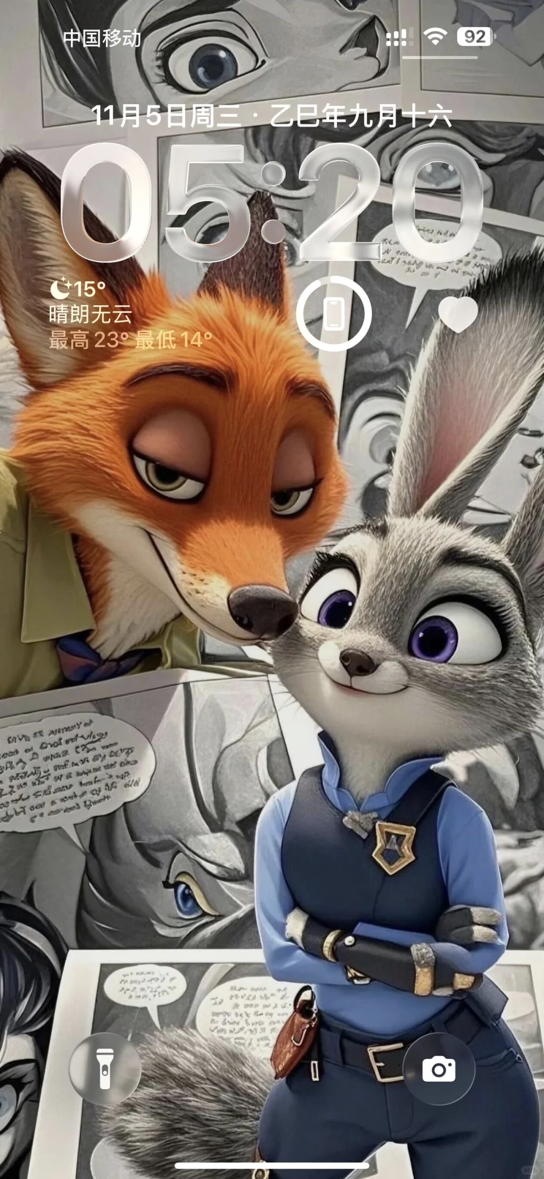 𝗦𝗛𝗔𝗥𝗘：疯狂动物城·手机锁屏壁纸🦊🐰