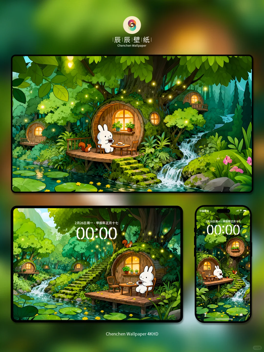 森林小屋1574|一套电脑平板手机壁纸