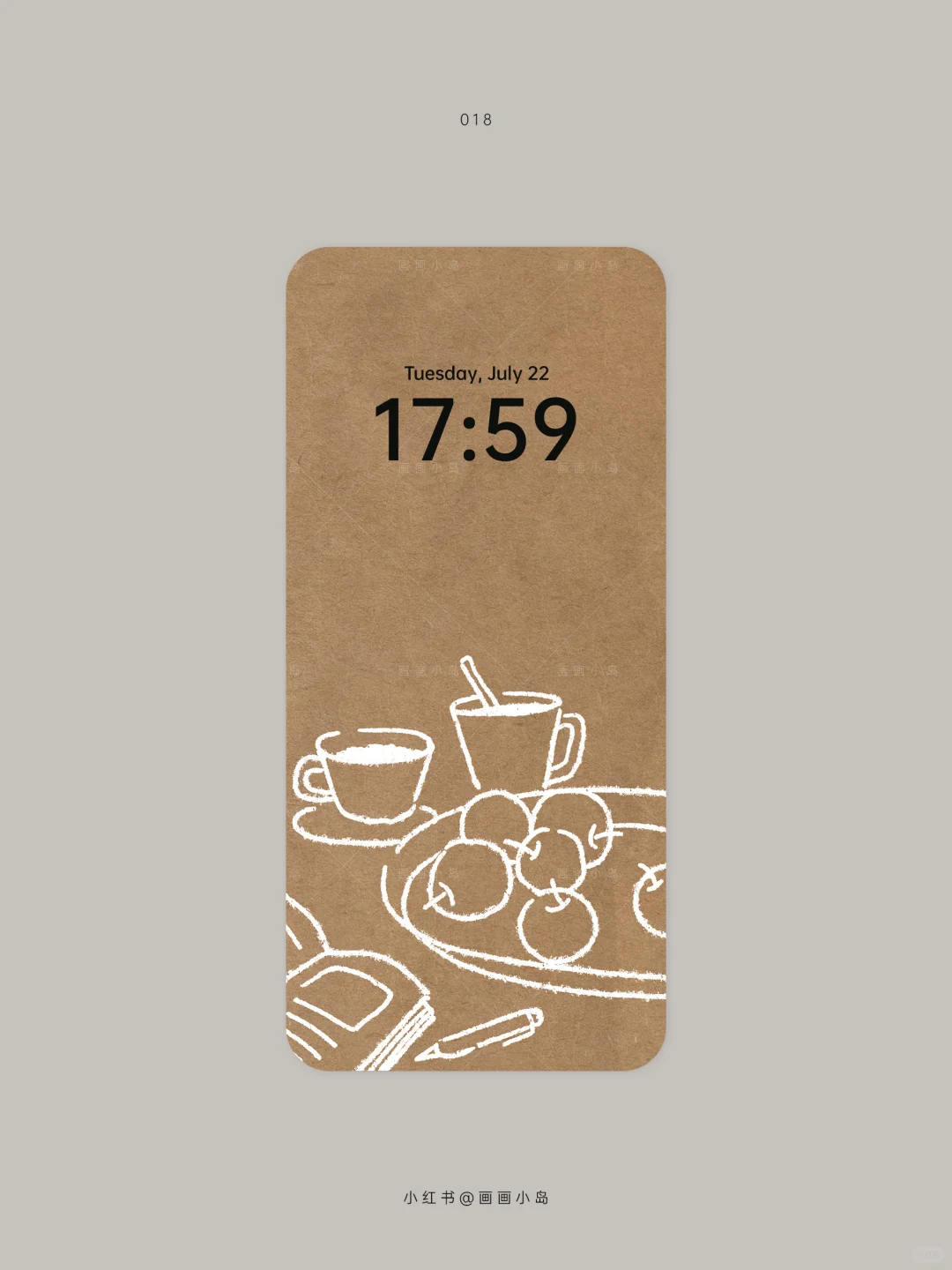 手机壁纸 | 牛皮纸涂鸦✏️| 018